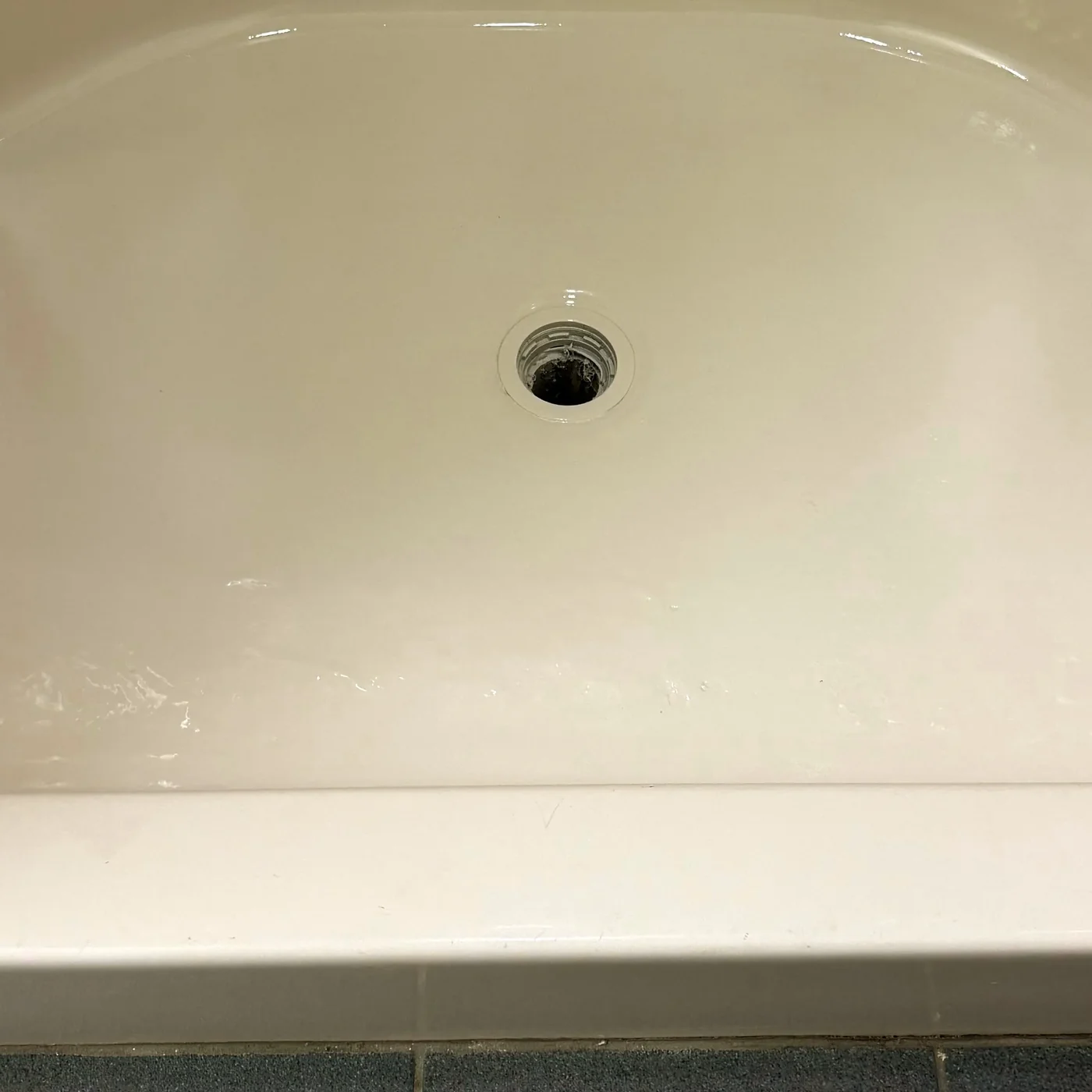 After photo of fiberglass tub or shower repair